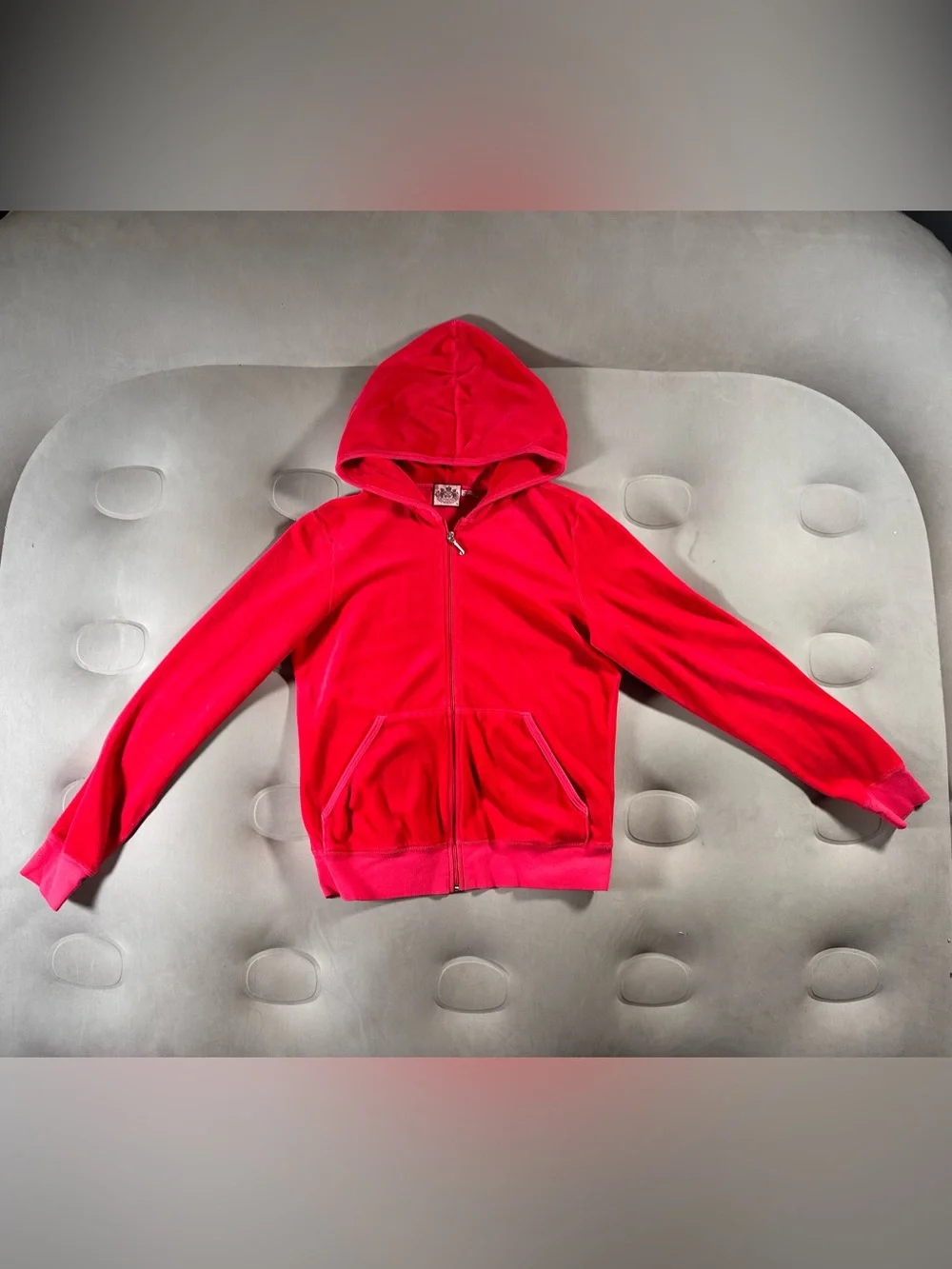Juicy Couture Vintage Red Velour Tracksuit Y2K McBling Rare M/XL USA Made Retro